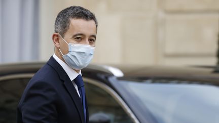 Le ministre de l'Intérieur, Gérald Darmanin, le 2 décembre&nbsp;2020, au palais de l'Elysée, à Paris. (THOMAS COEX / AFP)