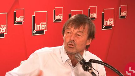 Nicolas Hulot, président d’honneur de la Fondation Nicolas Hulot pour la Nature et l’Homme, ancien ministre de la transition écologique et solidaire, le 1er septembre 2020 sur France Inter. (FRANCEINTER / RADIOFRANCE)