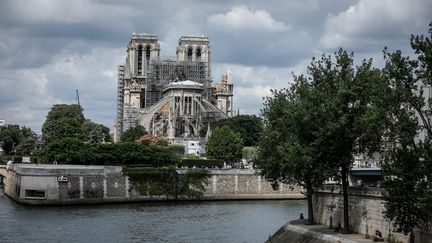 La cathédrale Notre-Dame de Paris en cours de reconstruction, le 12 juillet 2019 (MAXPPP)