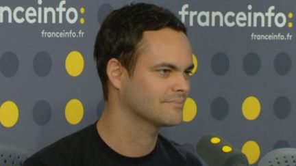 Mathieu Nebra, cofondateur d'OpenClassrooms, sur franceinfo le 22 septembre 2016. (RADIO FRANCE / CAPTURE D'ÉCRAN)