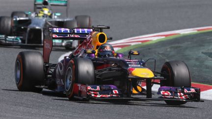 Sebastian Vettel au volant de sa Red-Bull