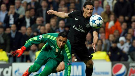 Edinson Cavani face à Keylor Navas