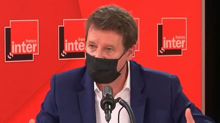 Yannick Jadot, candidat EELV à la présidentielle, le 25 janvier 2022 sur France Inter. (FRANCEINTER / RADIO FRANCE)