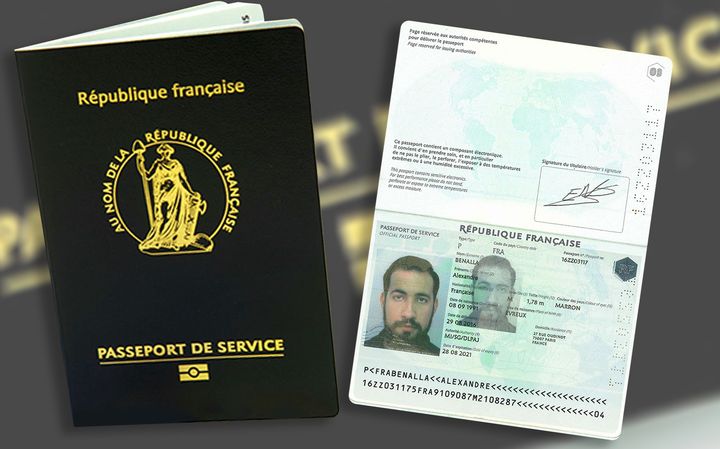 Passeport de service d'Alexandre Benalla, obtenu en août 2016. (DR)