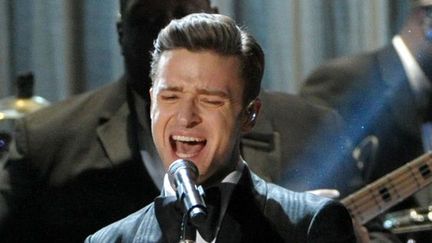 Justin Timberlake sur scène, le 10 février 2013, lors de la cérémonie de remise des Grammys à Los Angeles.
 (John Shearer/AP/SIPA)