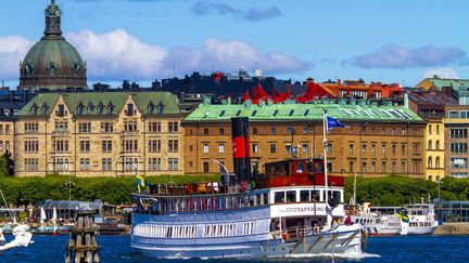 Stockholm la capitale de la Suède en novembre 2020. (PHILIPPE TURPIN / PHOTONONSTOP / AFP)