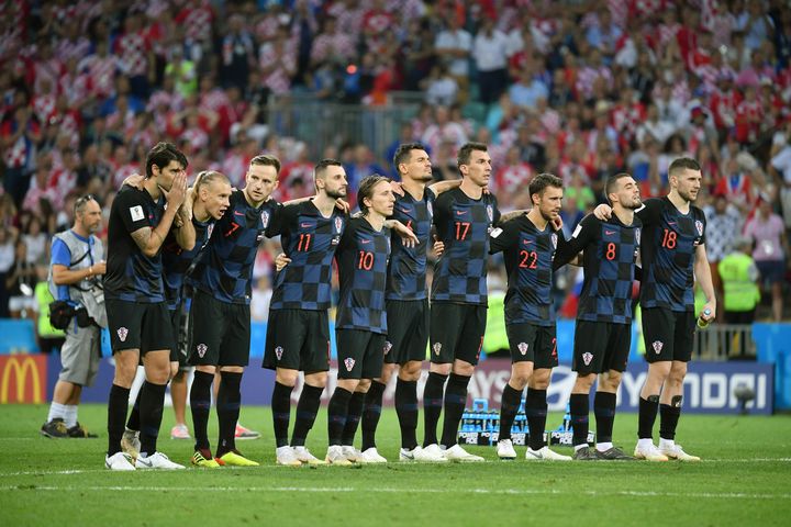 Le stress des Croates lors de la séance de tirs aux buts face à la Russie. (FRANK HOERMANN/SVEN SIMON / SVEN SIMON)