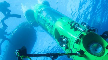 Dans "Deepsea Challenge 3D : l'aventure d'une vie", James Cameron plonge en solitaire au fond de la fosse des Mariannes, dans l'océan Pacifique.
 (DR)