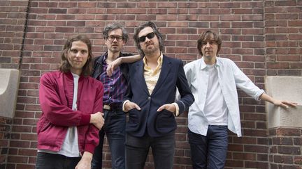 Les membres du groupe pop-rock Phoenix à New-York le 17 may 2017. (ANGELA WEISS / AFP)