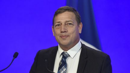 Jean-Christophe Repon, président de la Confédération de l'Artisanat et des Petites Entreprises du Bâtiment (CAPEB)&nbsp;, le 5 janvier 2021. (ERIC PIERMONT / AFP)