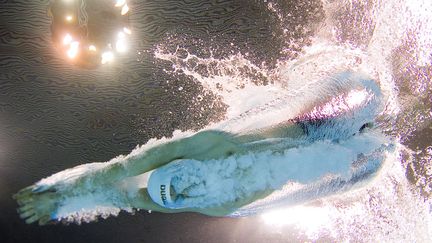 Le nageur britannique James Guy lors du 200 m&egrave;tres papillon pendant une comp&eacute;tition de qualification pour les Jeux olympiques de 2012, Londres (Royaume-Uni), le 5 mars 2012. (FRANCOIS XAVIER MARIT / AFP)