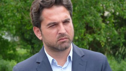 Arnaud Robinet, maire de Reims, le 3 juin 2019. (PHILIPPE REY-GOREZ / RADIO FRANCE)