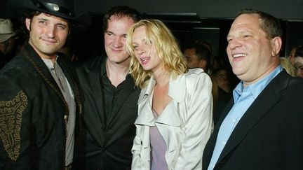 Robert Rodriguez, Quentin Tarantino, Uma Thurman et Harvey Weinstein à la party de "Kill Bill Vol. 2)
 (KEVIN WINTER / GETTY IMAGES NORTH AMERICA / AFP)