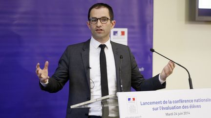 Le ministre de l'Education, Beno&icirc;t Hamon, le 24 juin 2014 &agrave; Paris. (THOMAS SAMSON / AFP)