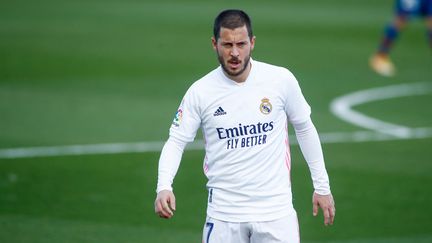 Eden Hazard sous le maillot du Real Madrid le 30 janvier 2021 face à Levante (OSCAR BARROSO / SPAIN DPPI)