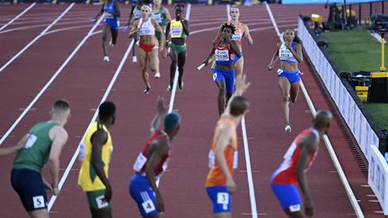 La finale du relais 4x400 m mixte lors des championnats du monde 2022 à Eugene (Etats-Unis) a été remportée par la République dominicaine. (HERVIO JEAN-MARIE / KMSP)