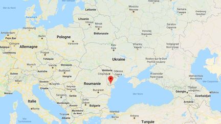 Izmaïl, en Ukraine, où le tanker russe a été intercepté.&nbsp; (GOOGLE MAPS)