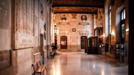 Le hall Saint-Jacques à Paris I Panthéon-Sorbonne Universités (photo d'illustration). (STEPHANE DE SAKUTIN / AFP)