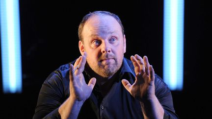 Grégory Gadebois dans la pièce "Des fleurs pour Algernon", à Paris le 12 septembre 2012
