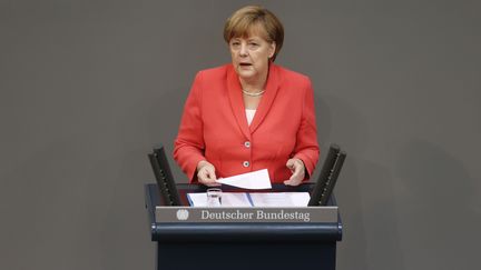 La chanceli&egrave;re allemande, Angela Merkel, le 17 juillet 2015 &agrave; Berlin (Allemagne). (AXEL SCHMIDT / REUTERS)