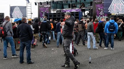 Au Teknival de Cambrai-Epinoy (Nord) le 1er mai 2015.
 (Denis Charlet / AFP)