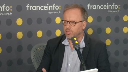 Christophe Deloire, Secrétaire général de RSF, invité de l'info médias jeudi 4 juillet.&nbsp; (FRANCEINFO / RADIOFRANCE)