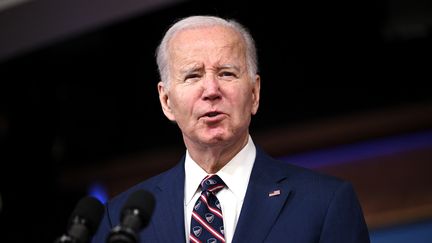 Le président américain Joe Biden, le 23 octobre 2023 aux Etats-Unis. (BRENDAN SMIALOWSKI / AFP)