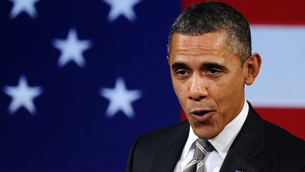 Barack Obama &agrave; New York pour r&eacute;colter des fonds pour sa campagne jeudi 19 janvier 2012. (JEWEL SAMAD /AFP)