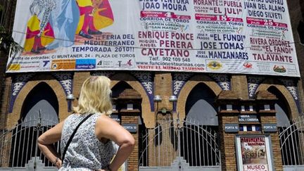 Le programme du Monumental, arènes de taureaux de Barcelone (juillet 2010) (AFP / Josep Lago)