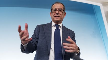 Le ministre italien de l'Economie et des Finances, Giovanni Tria, le 15 octobre 2018 à Rome (Italie). (MICHELE SPATARI / NURPHOTO / AFP)