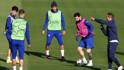 Séance d'entraînement&nbsp;du PSG au "Camp des Loges" à Saint-Germain-en-Laye, le 1er novembre 2022. (THOMAS SAMSON / AFP)