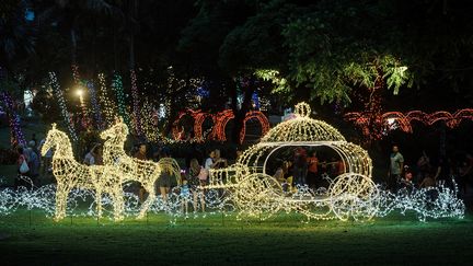 Une partie des gains et des dons des festivités est reversée aux organisations caritatives impliquées dans cet événement.&nbsp; &nbsp; (RAJESH JANTILAL / AFP)