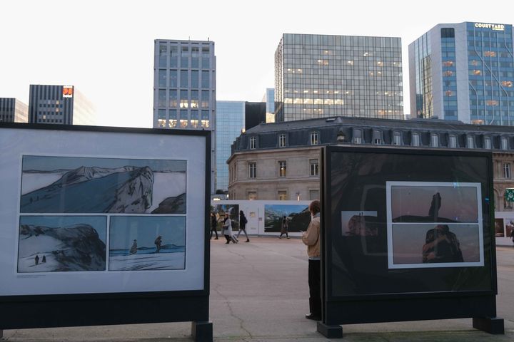 Images de Jean-Marc Rochette exposées à la gare de Lyon, 2023 (FIBD 2023)