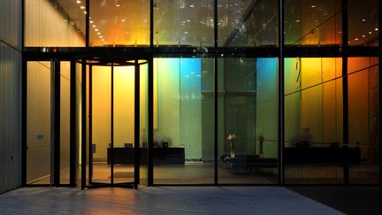 L'entr&eacute;e d'un immeuble &agrave; Londres, au Royaume-Uni.&nbsp; (MANUEL COHEN / AFP )