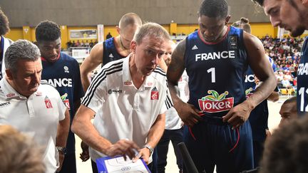 Les Bleus ont remporté 85-60 leur match de préparation contre la Belgique.  (JEAN-FRANCOIS MONIER / AFP)