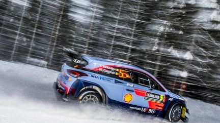 Le Belge Thierry Neuville au volant de la Hyundai (FREDERIC LE FLOC H / DPPI MEDIA)