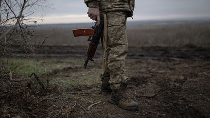 Ukrainian soldiers in combat positions on the front line in Zaporizhia, Ukraine, December 5, 2023. (OZGE ELIF KIZIL / ANADOLU)