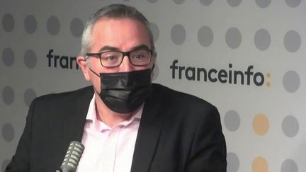 Christophe Drevet, directeur général de la Fédération française des industries jouet puériculture (FJP) le 3 décembre sur franceinfo. (FRANCEINFO / RADIO FRANCE)