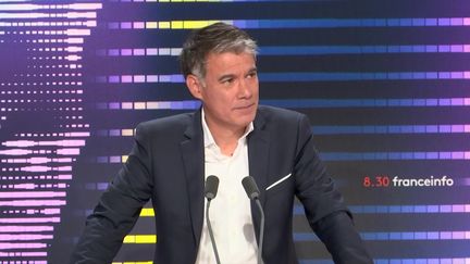 Olivier Faure, premier secrétaire du Parti socialiste, était mardi 21 juin l'invité du 8h30 franceinfo.&nbsp; (FRANCEINFO / RADIOFRANCE)