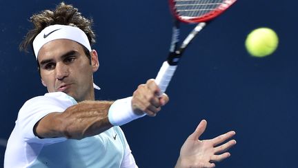 Le coup droit de Roger Federer (SAEED KHAN / AFP)