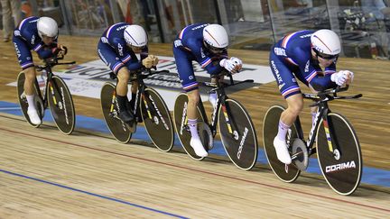 Valentin Tabellion, en troisième position, représentera l'équipe de France en finale du kilomètre vendredi. (FRANCOIS LO PRESTI / AFP)