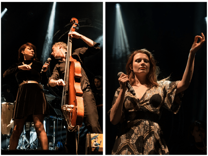 Elodie Frégé, Mélanie Pain chantent pour le projet "La Nouvelle Vague" - 16 juillet à Grenoble
 (Focus Grenoble/François Jacquot/Christine Hennebert/Cabaret Frappé 2017)