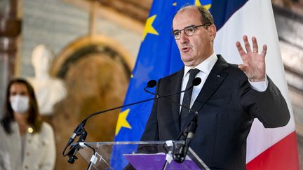 Le Premier ministre français, Jean Castex à Bruxelles le 22 novembre 2021. (ERIC LALMAND / BELGA MAG)