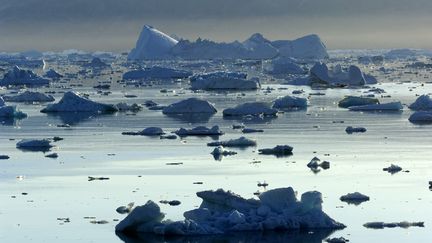 Les icebergs en train de fondre au Groenland, le 24 avril 2017. (PHILIPPE ROY / PHILIPPE ROY)