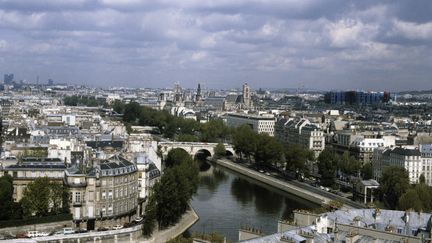 Vue aérienne du centre de Paris en mars 2020. (AGLILEO COLLECTION / AGLILEO)