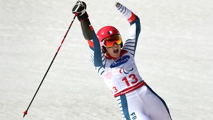 Marie Bochet lors de son 4e titre à Pyeongchang (KARL-JOSEF HILDENBRAND / DPA)