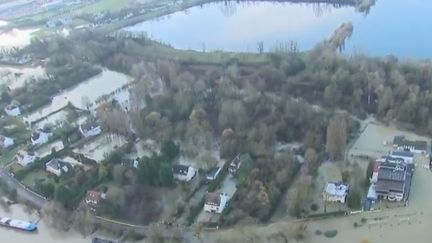 Le Seine en crue, vue du ciel (FRANCE 2)