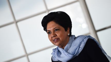 Indra Nooyi, PDG de Pepsi, est l'une des rares femmes à diriger une grande entreprise aux États-Unis, mais elle prend sa retraite.&nbsp; (BRENDAN SMIALOWSKI / AFP)