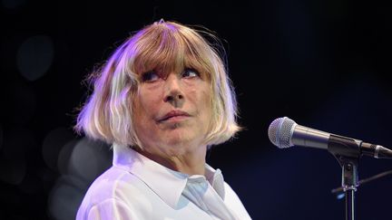 Marianne Faithfull lors de la 23ème édition du festival Cognac Blues Passion, le 8 juillet 2016&nbsp; (GUILLAUME SOUVANT / AFP)