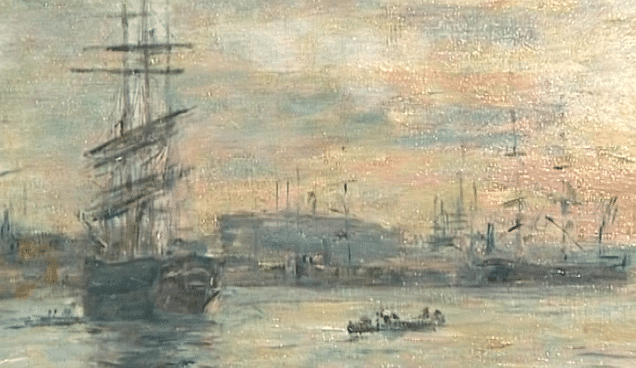 "Le Bassin de l'Eure au Havre" d’Eugène Boudin
 (France 3)